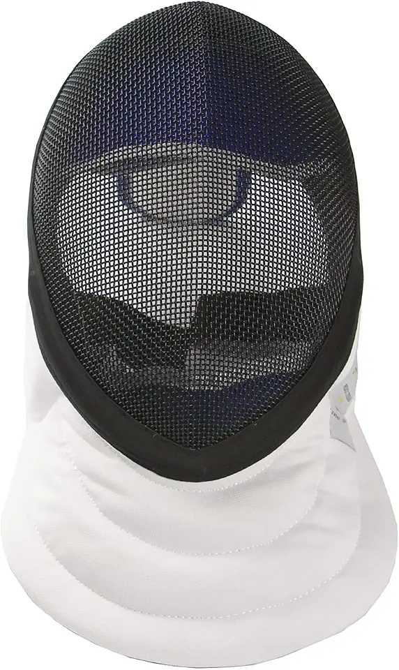 LEONARK Máscara de Esgrima para Espada, Capacete Hema com Certificação Ce 350N de Nível Nacional - Equipamento de Proteção para Esgrima (Preto, Médio)