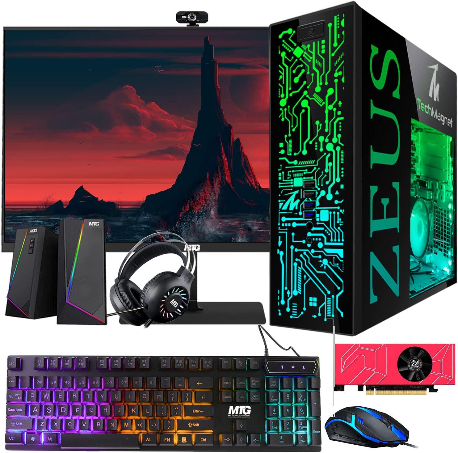 Amazon.com: TechMagnet Gaming Desktop PC, Intel i7 6th Gen, Zeus Pro 6 ...