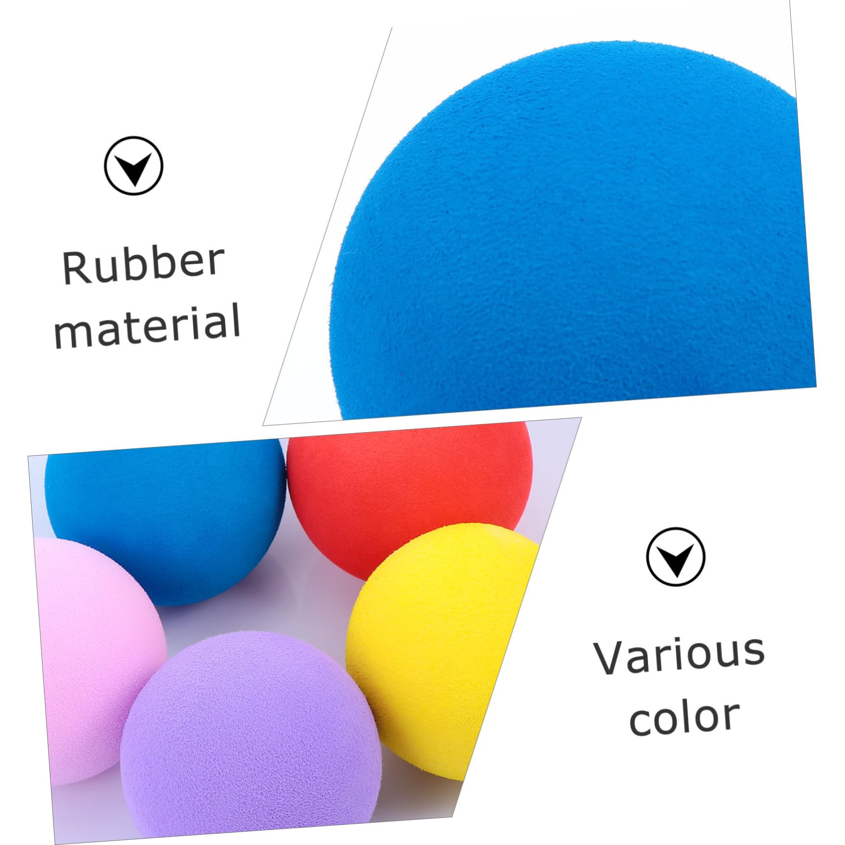 VANZACK Golf De Entrenamiento De Interior Pelota para Practicar Bolas Blandas Bolas De Interior Elásticas De Práctica De Bateo Suministros Caucho Sintético