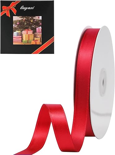 Miniatura 60 de LIUYAXI Cinta de Satén Dorada de Doble Cara 1/4" X 50 Yardas, Cintas Perfectas para Manualidades, Envoltura de Regalos, Fabricación de Lazos y Más