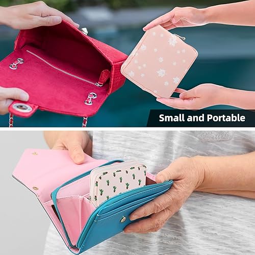 Miniatura 5 de 3 bolsas de período, bolsa de almacenamiento de almohadilla sanitaria, bolsa de período pequeño para bolso, bolsa de período menstrual, soporte para