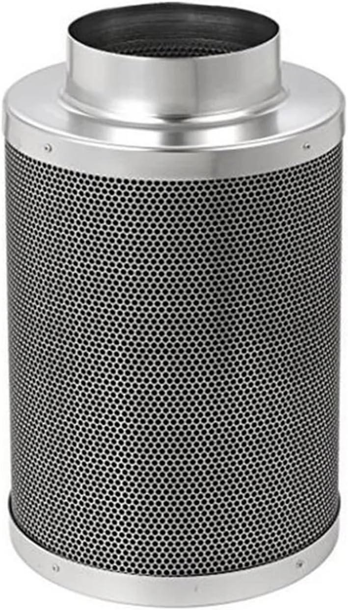 4/5/6/8/10 Inch HIGH EFFICIENT Activated Carbon Air Filter Set for Indoor Hydroponics Greenhouses Grow Tent Light(5inch 125X300X50mm)