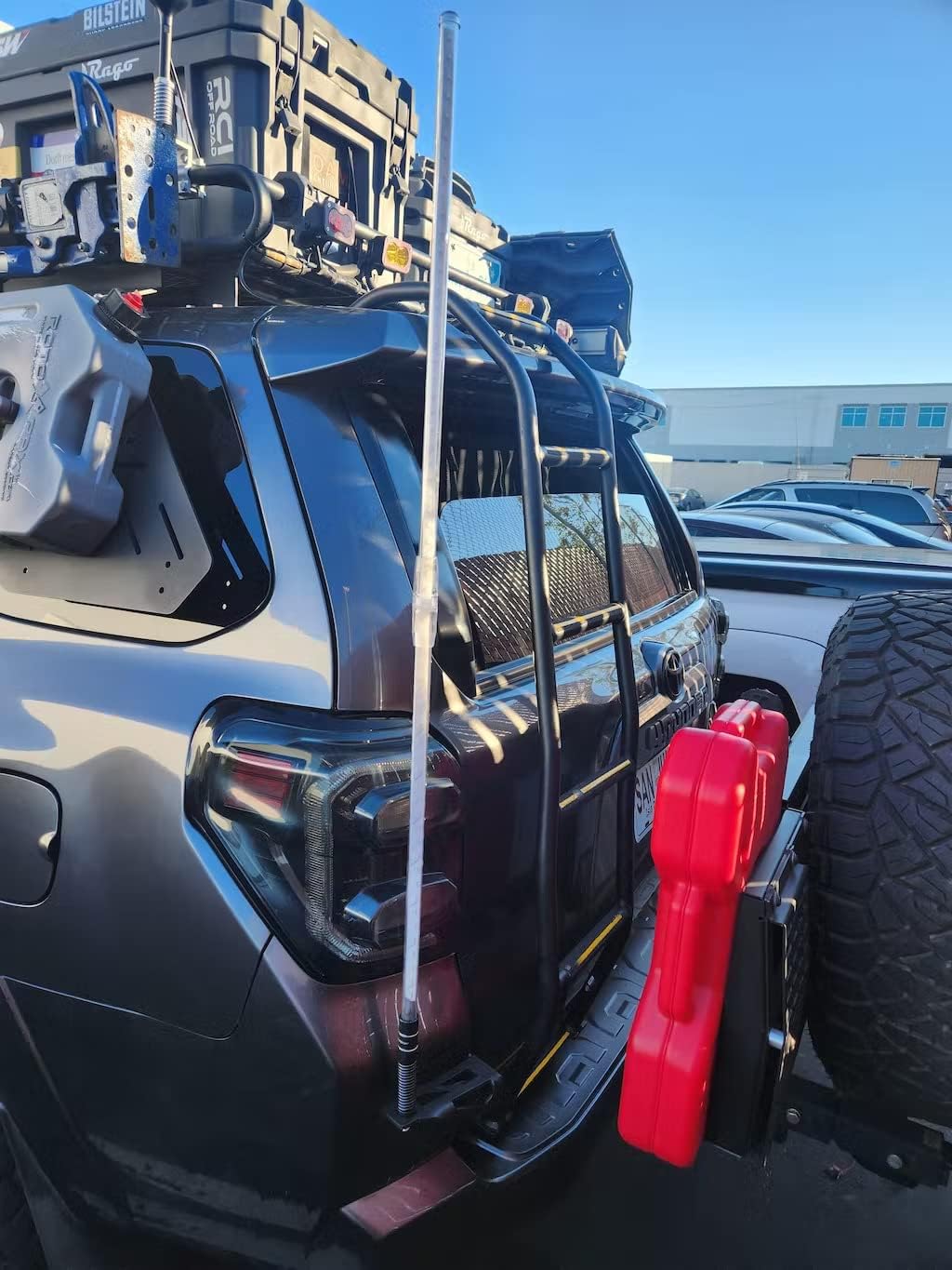 Rago Fabrication CB & Whip Flag Mount for 2010-2024 Toyota 4Runner 5th Gen | Made in The USA | Tailgate Mounted (Driver Side)