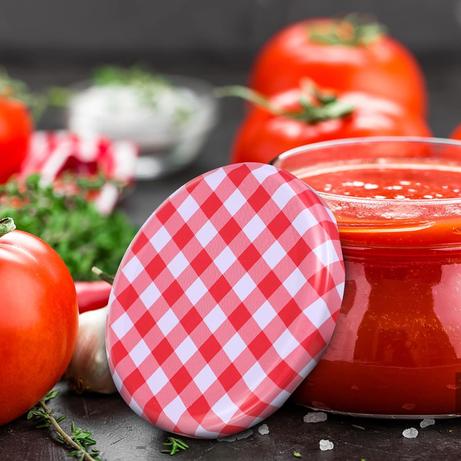 Pcs Jar Lids Wide Mouth Canning Covers Metal Screw Caps for Preserves Storage