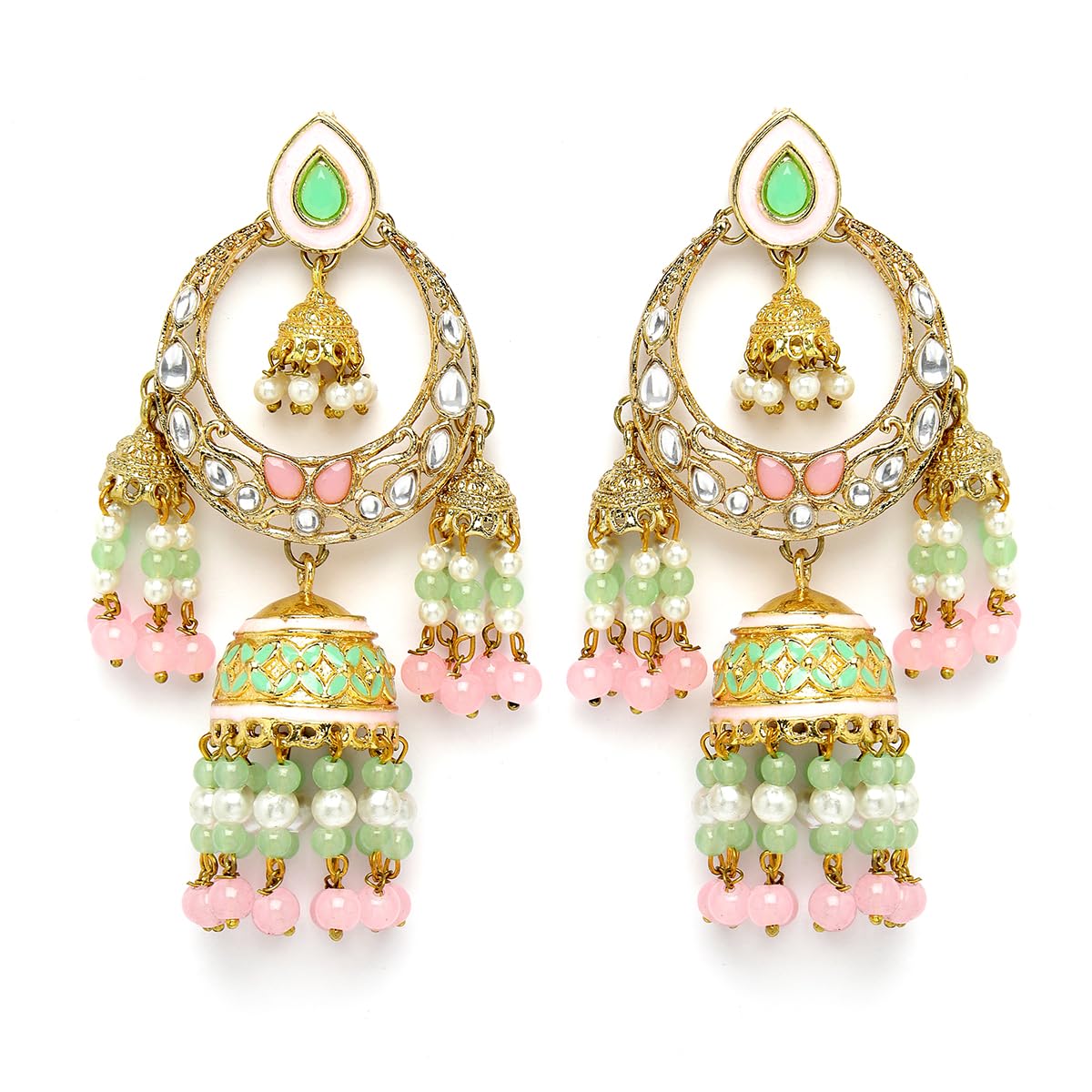 See full amazon price history chart for Karatcart Gold Plated Pink and Lime Green Beads Kundan Dangler Jhumki Earrings for Women Karatcart Gold Plated Pink and Lime Green Beads Kundan Dangler Jhumki Earrings for Women (B0CQHJQHZ9) Amazon Price History, Amazon Price Tracker