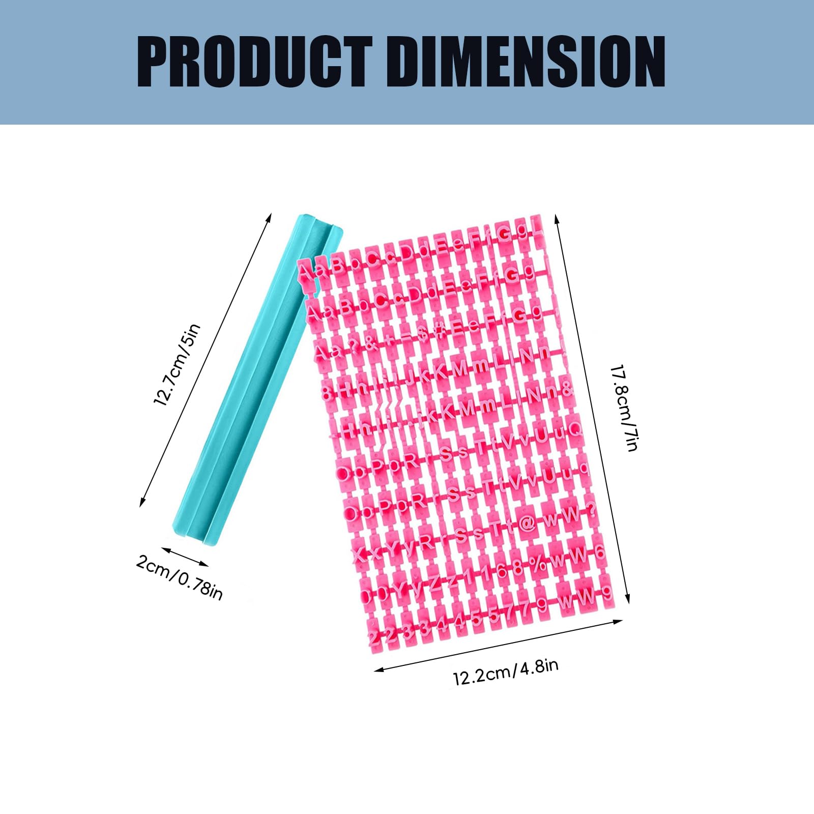 2Set Letter Stamps for Clay, Alphabet & Letters Embosser Mold, Stamp Press DIY, Pottery Stamps Can Also be Used as Cookie Stamps Clay, Baking Biscuit Fondant Cake Impress Cutter