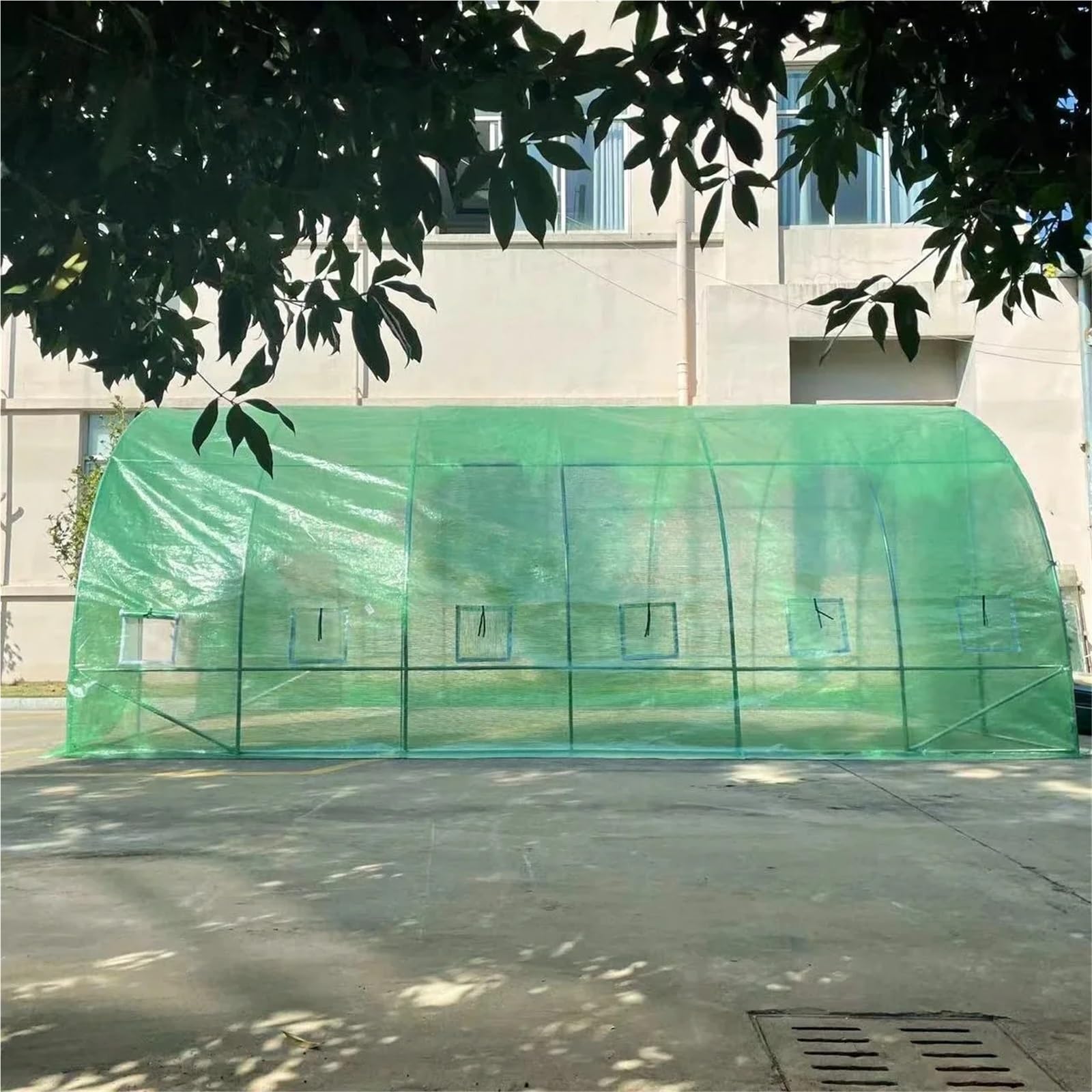 GewäChshaus Treibhaus Tomatenhaus Faltbarer wachsender Raum-Kleiner Gewächshaus-Plastikschuppen-Einzelspanne for Erdbeere(White,2x2x2m-19mm Tubes)