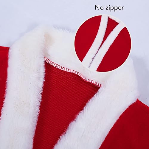 Miniatura 8 de dgdgbaby Disfraz de Papá Noel para niños, disfraz de Papá Noel de Navidad para niños, fiesta de cosplay