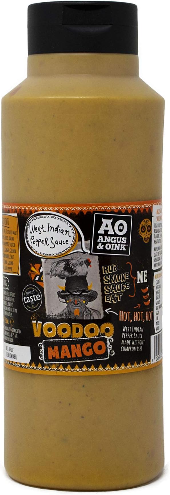 Voodoo Mango West Indian Pepper Sauce - 1 Litre
