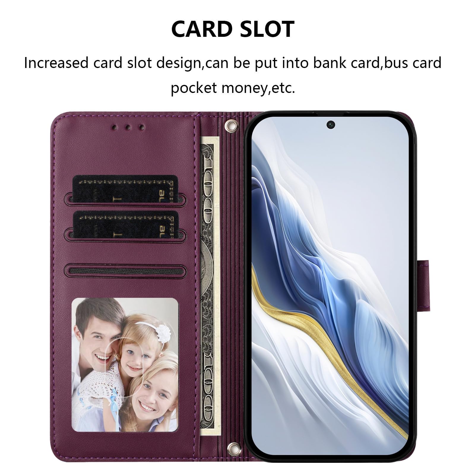 Custodia Portafoglio In Pelle Per Blackview Wave 6C: Farfalle E Fiori, Scomparti Per Carte E Contanti, Tracolla Inclusa – Arancione