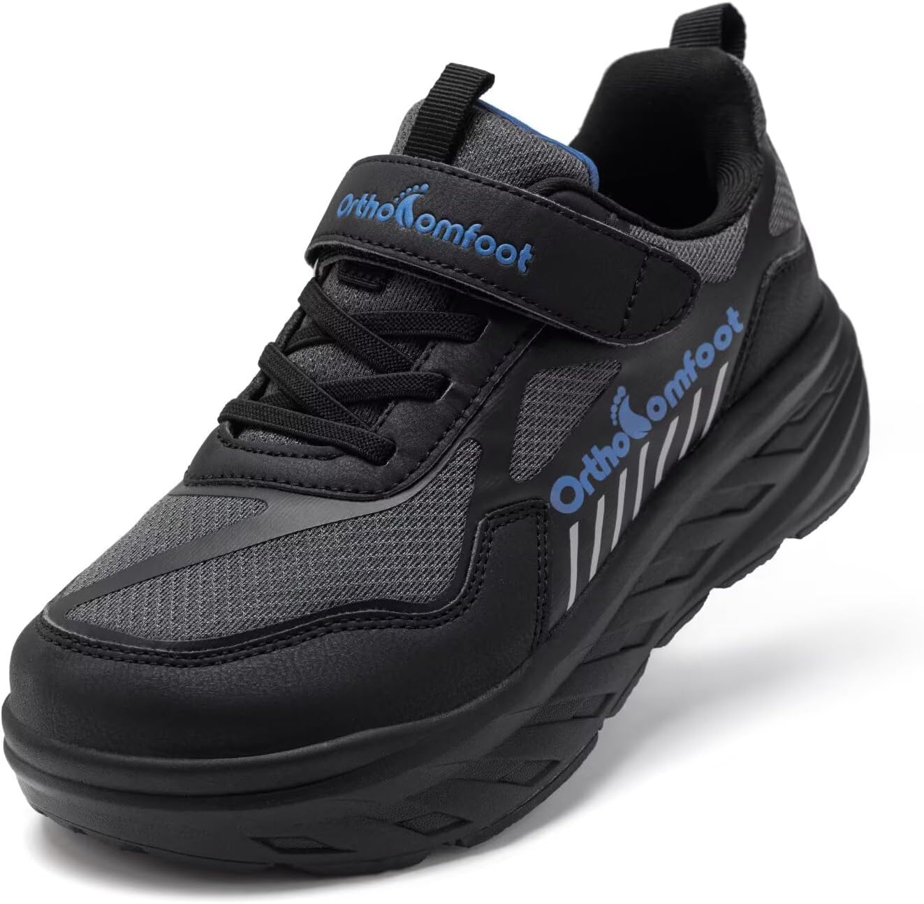 Boys Girls Kids Orthopedic Tennis Shoes: Wide Toe Box Comfortable Casual Plantar Fasciitis Arch Support School Athletic Running Sneakers, Lightweight Orthotic Sports Walking Shoes for Foot and Pain