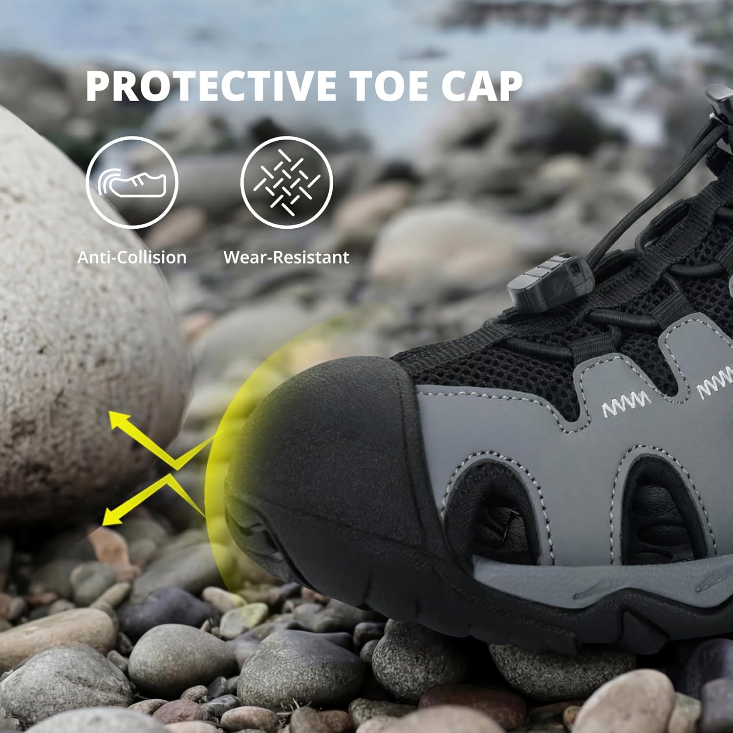 CAMEL CROWN Hiking Sandals for Women Waterproof Sport Sandals with Arch Support, Lightweight Comfort Outdoor Walking Shoes for Trekking Travel