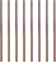 Vista 18 de uxcell 10 popotes de metal reutilizables, 8.5 pulgadas, con forma de corazón, de acero inoxidable para beber batido, bebidas frías, bebidas