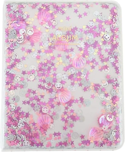 Miniatura 1 de Yoption Mini álbum de fotos, paquete de 2 unidades de 64 bolsillos para película Fujifilm Instax Mini 7s 8 8 9 25 26 50s 70 90, película Polaroid de