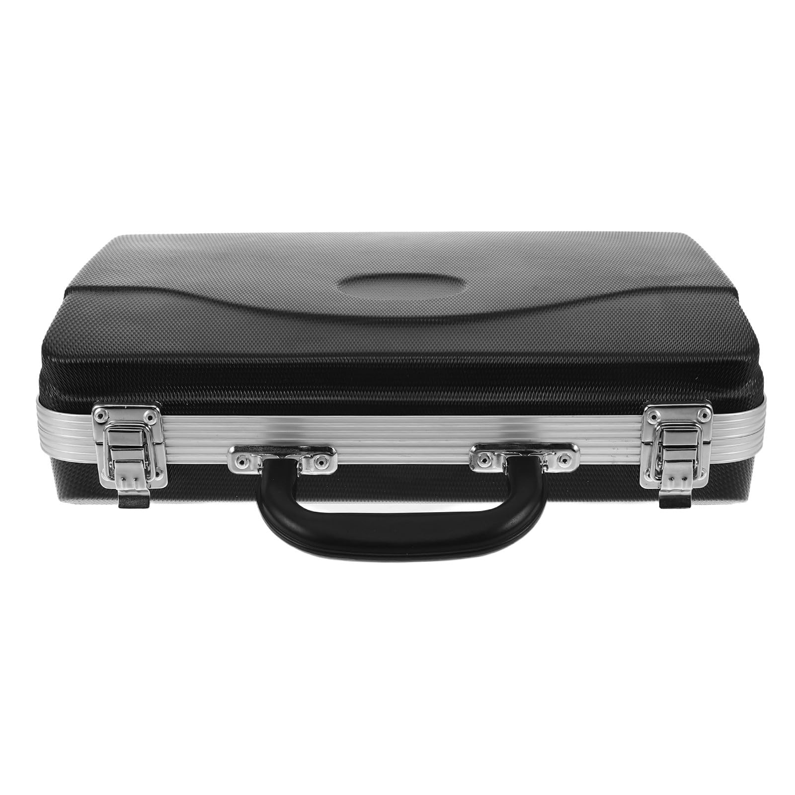 POPETPOP Estuche Rígido para Clarinete de ABS Negro Organizador Multicompartimento para Instrumentos de Viento Estuche de Transporte Portátil para Músicos y Estudiantes en Viajes y