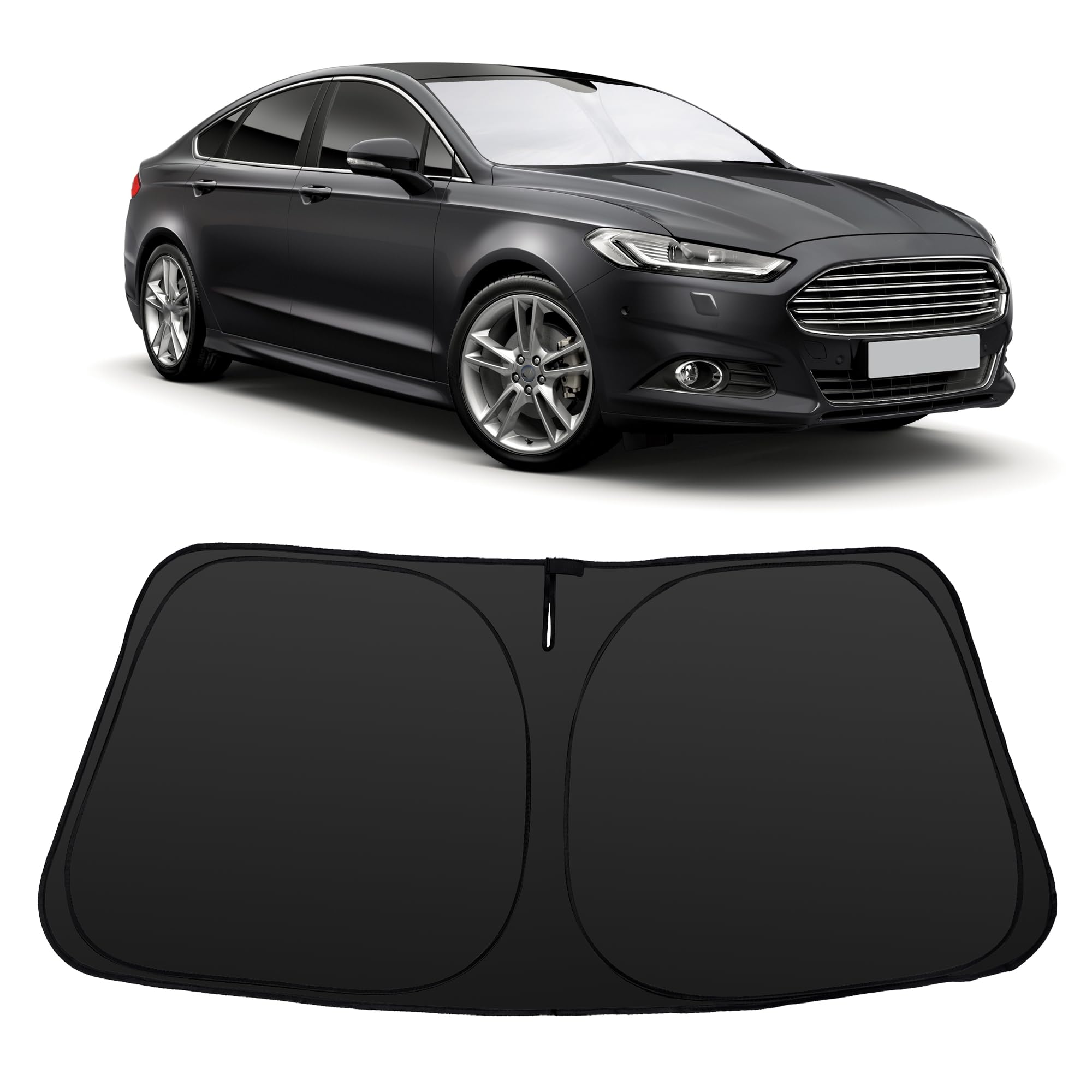 Windshield Sun Shade for Visor Protector Custom Fit 2013-2021 Ford Fusion