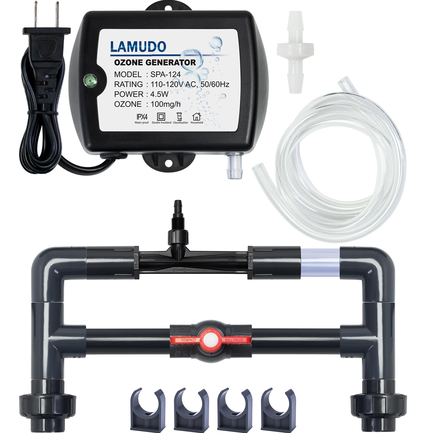 Amazon.com: Lamudo Ozone Venturi Injector Kit with SPA-124 Ozone