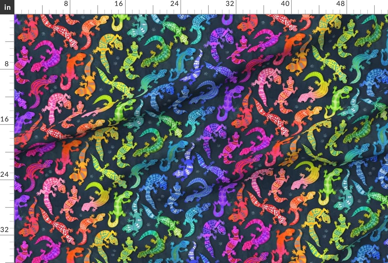 Spoonflower Fabric - Bright Rainbow Cute Colorful Scales Reptile Pet Printed on Minky Fabric by The Yard - Sewing Baby Blankets Quilt Backing Plush
