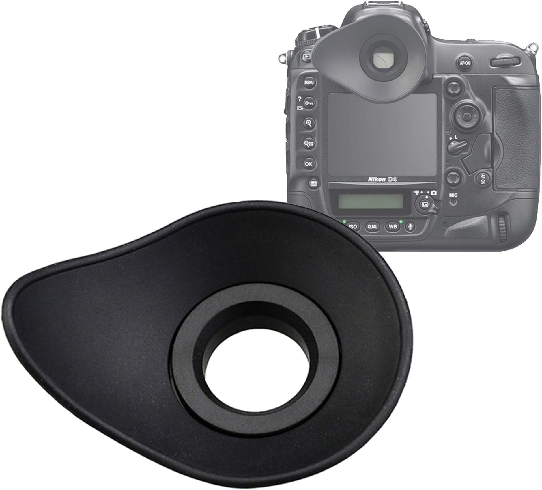 JJC EN-DK19 Large Eye Cup, Ergonomic Oval Soft TPU Rubber Eye Piece, D850 Eyecup Viewfinder, DK 19 Replacement, 65*51*34mm, Compatible with Nikon D850 D810 D800E D800 D500 D3 D3S D3X D4 D4S D5 Df
