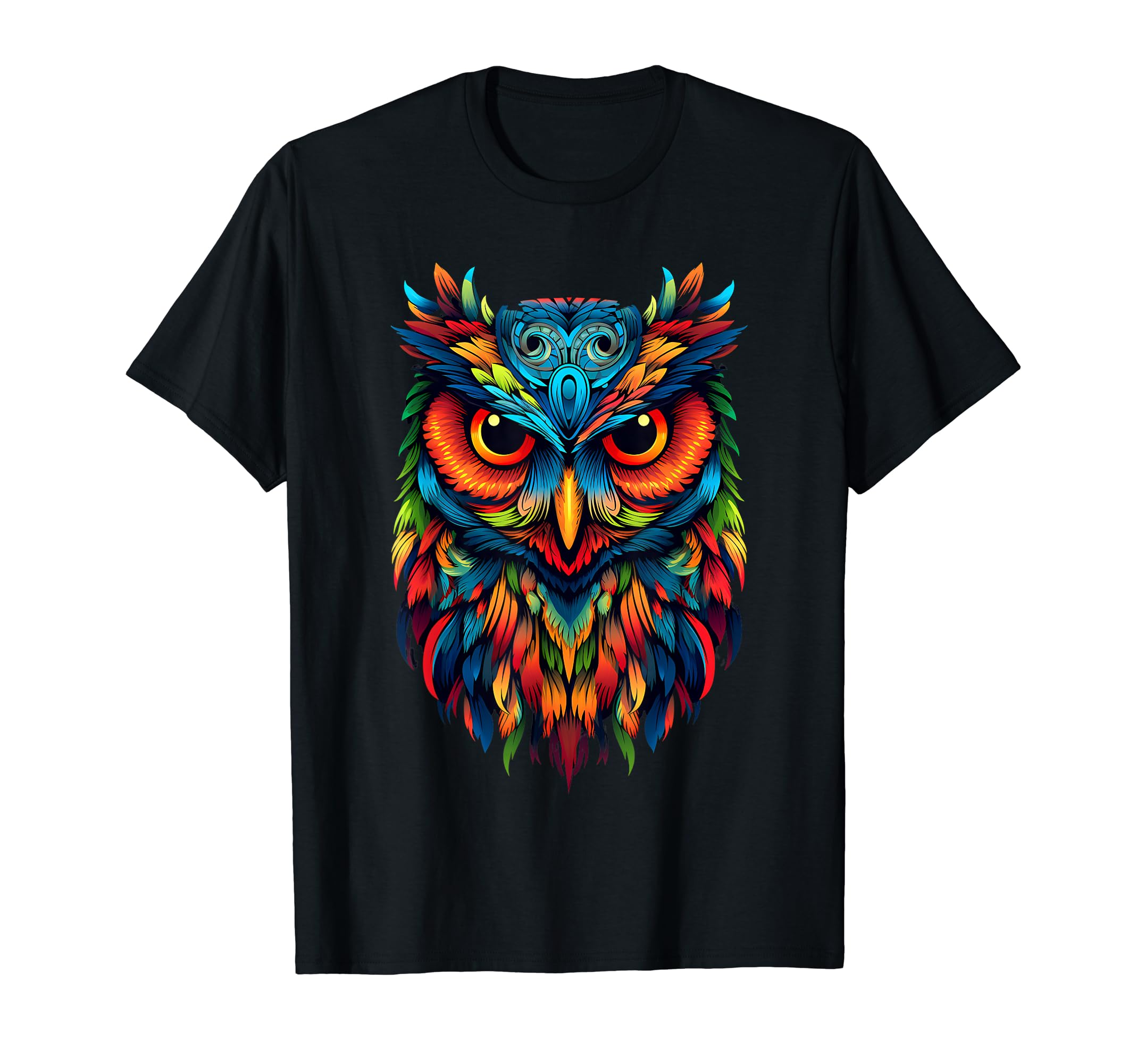 Tropical Owl Funny multicolour T-Shirt