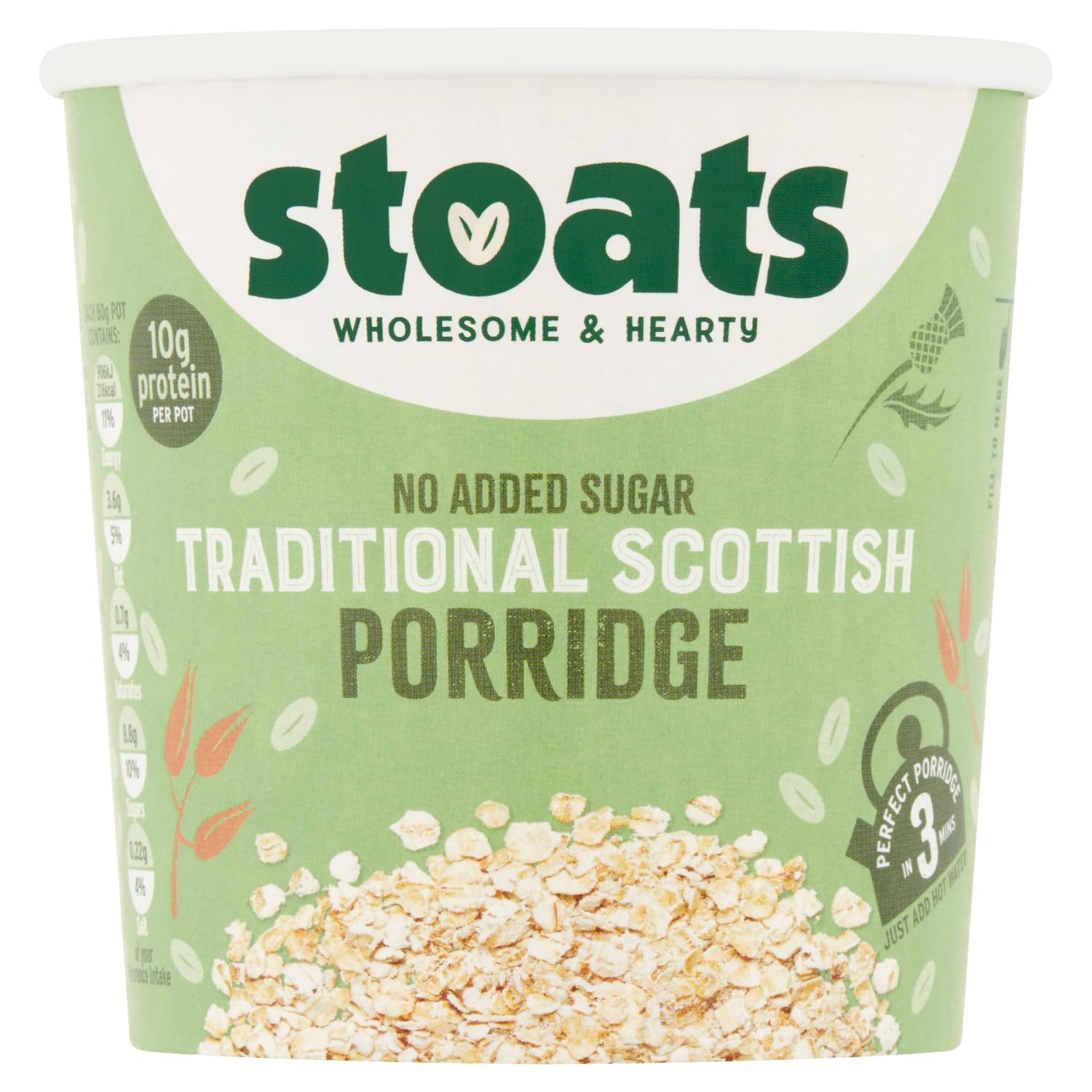 StoatsQuick Pot - Classic Scottish Porridge - 60g