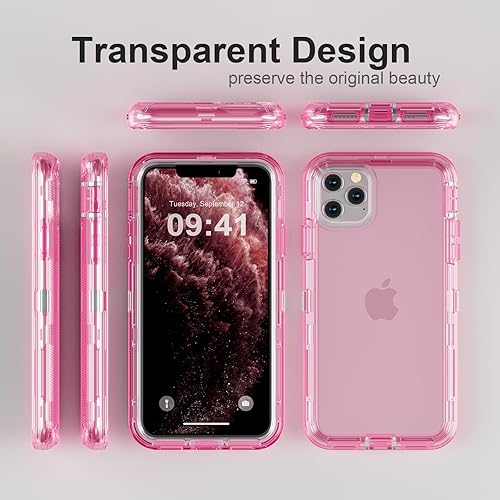 Miniatura 6 de Funda para iPhone 11 Pro Max, resistente a los golpes, protección contra caídas, funda protectora transparente de doble capa compatible con iPhone