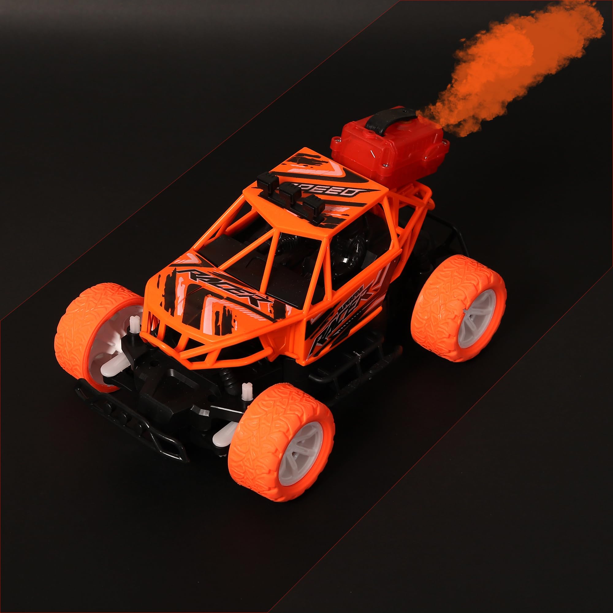 AMAFLIP Remote Control Car for Kids with Mist Smoke Spray Function 2 WD Monster Truck Rock Crawler Climbing RC Toy Vehicle Car for Boys and Girls (Orange) (Latest 2024) (B0CX96GSK6) Amazon Price History, Amazon Price Tracker