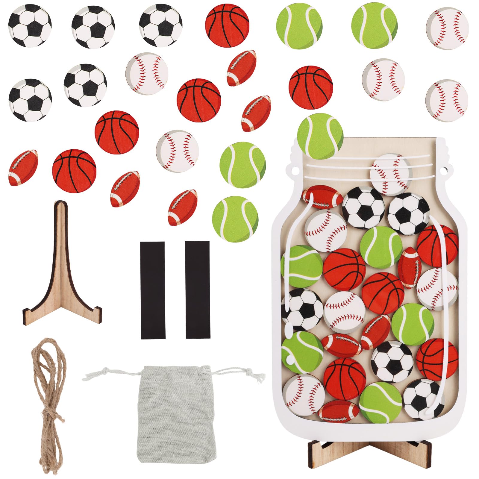 Goktvai Magnetic Reward Jar for Kids, Personalized Ball Children Reward Jar and Tokens Classroom Incentive System Good Behavior Chart Management Tool Essentials for Boys & Girls Potty Training