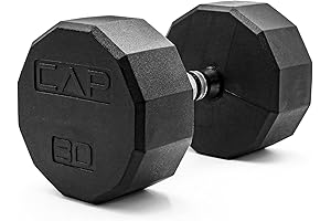 CAP Barbell 30lbs 12-Sided Coated Dumbbell Weight