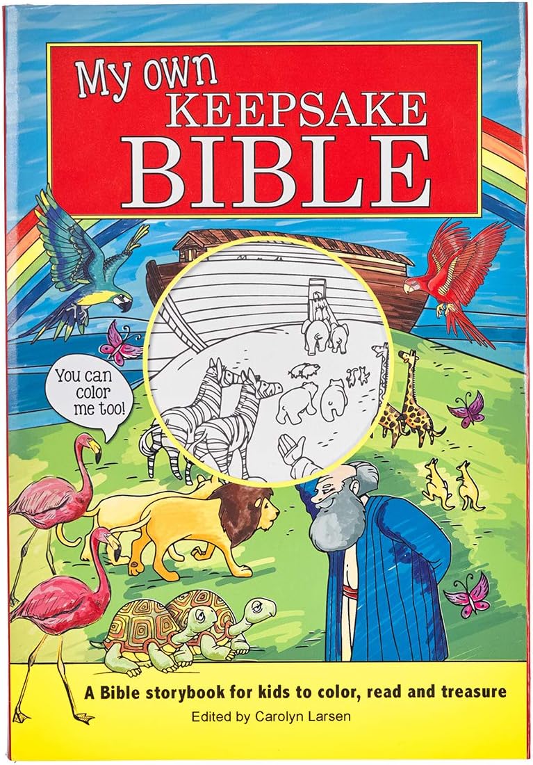 My Own Keepsake Bible: A Kids Bible Storybook to Color
