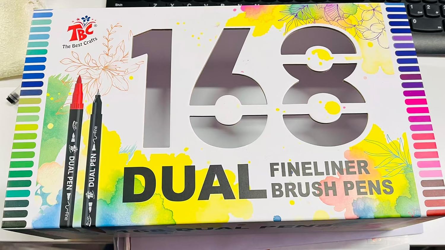 TBC The Best Crafts dual markers brush pens (168 Colors)