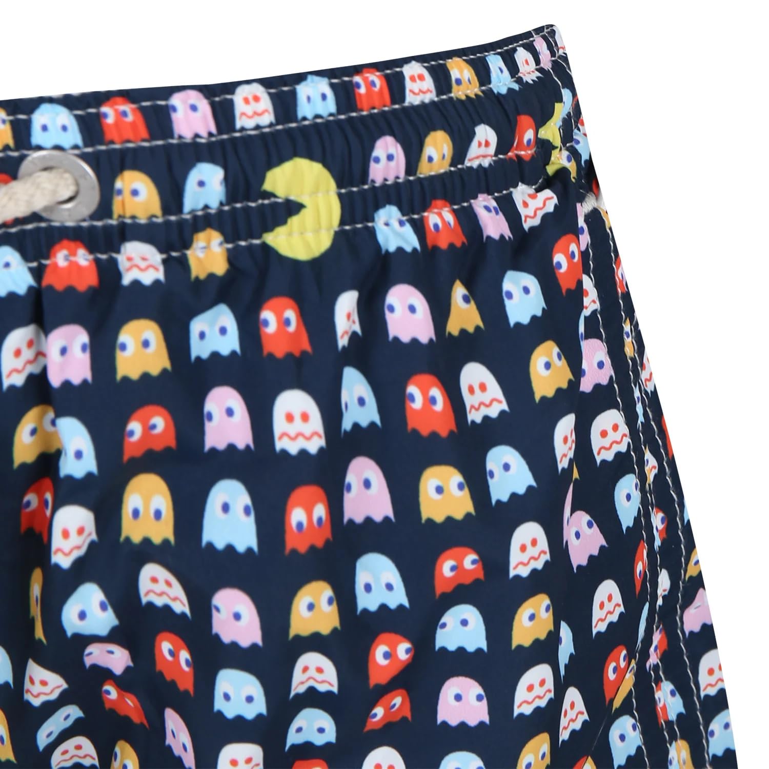 Saint Barth MC2 Costume Boxer Blu in Tessuto Leggero Stampa Games retrò