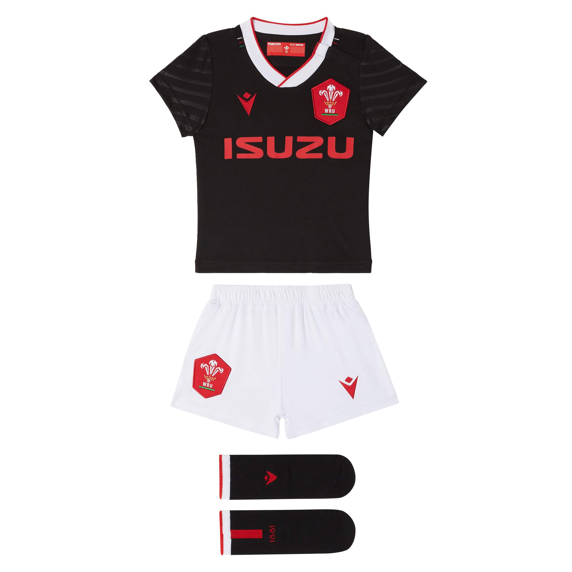 Macron Styl rugby Uniseks - niemowlęta 58125564 WRU M20
