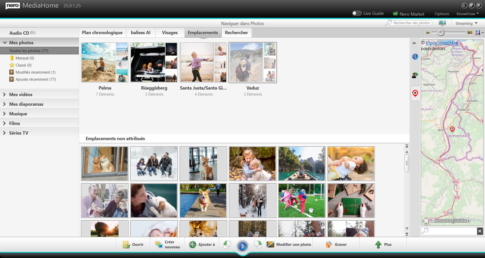 Nero MediaHome Media Manager sur USB | Organiser Photos, Musique et Vidéos avec IA | Créer Diaporamas et Lire Médias | Licence à vie | 1 PC | Windows 11 / 10