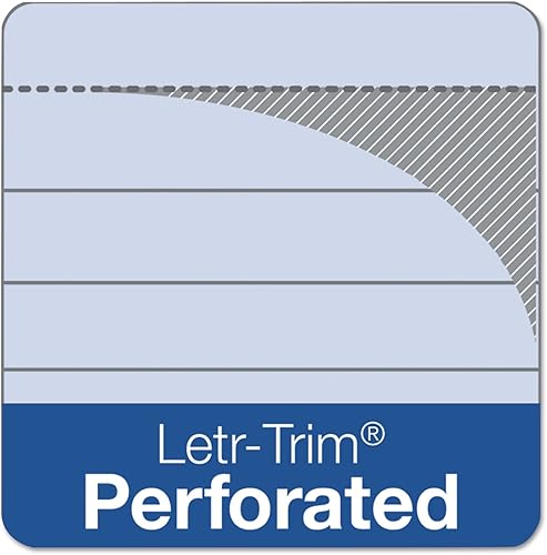 Miniatura 5 de TOPS Almohadillas de escritura Prisma, 8-12 x 11-34 pulgadas, regla legal, orquídea, perforadas, 50 hojas, paquete de 12 (63140)