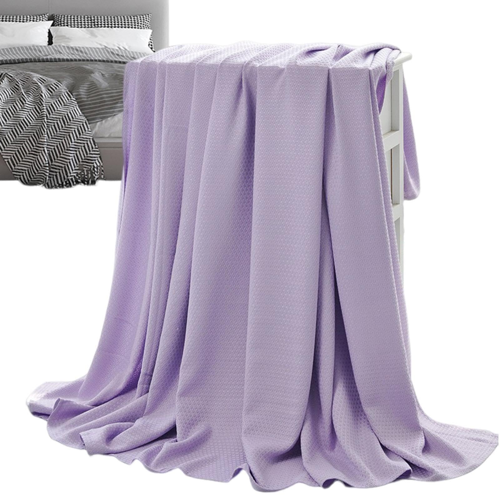Generisch Coperta rinfrescante da viaggio, estiva, trapunta per climatizzatore in fibra di , leggera e sottile, traspirante, delicata sulla pelle