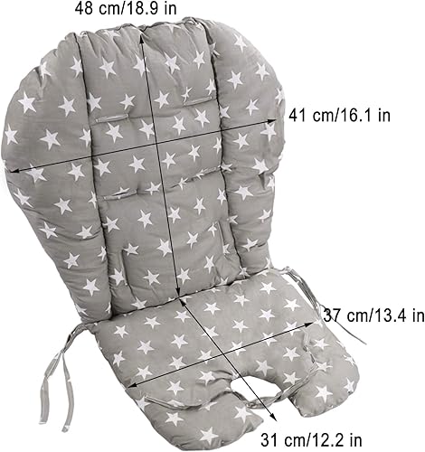 Miniatura 4 de Cojín para silla alta, cojín para silla alta, cojín de asiento de silla alta de bebé, almohadilla de protección para silla de comedor de bebé