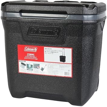 Coleman 28QTBK 2251267 Cooler Box, Wheel Cooler Black/FF