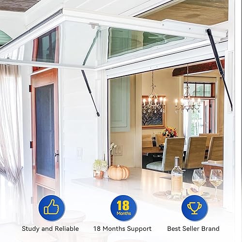 Miniatura 34 de ARANA C16-04154 - Puntales de gas de 15 pulgadas y 24 libras, para cubierta Snugtop, cubierta de cámper, piezas de repuesto para tapa de camión, 2