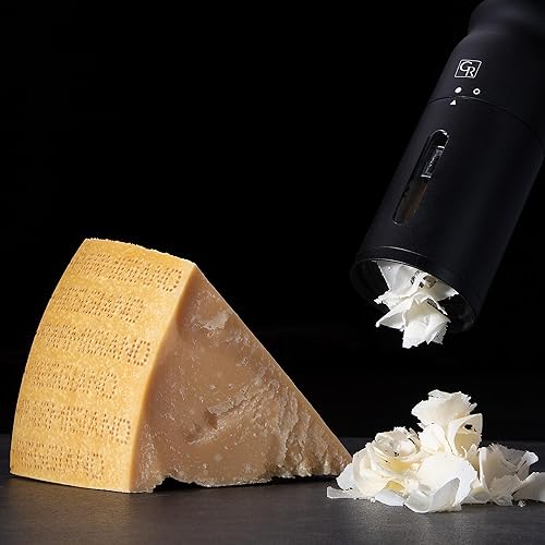 Miniatura 6 de Rallador de queso de lluvia, rallador de queso eléctrico resistente para cocina con 3 cuchillas intercambiables, apto para lavavajillas y