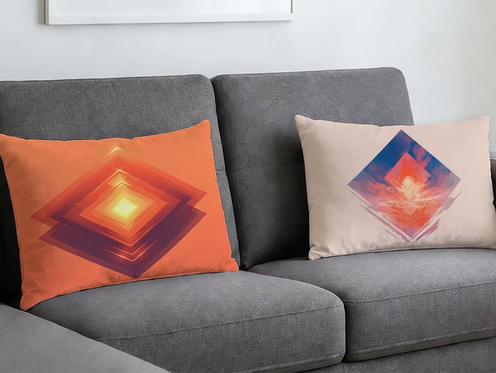 Housse de coussin rouge velours lot de 2 pour sublimer la décoration du salon