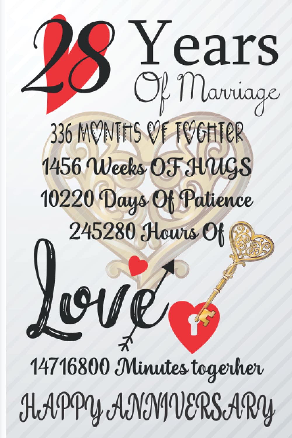 Amazon.in: Buy 28 Years Of Marriage: Funny Birthday Notebook Gift For Women  And Girls, 100 Pages, Matte Finish Size 6 In X 9 In Book Online At Low  Prices In India |