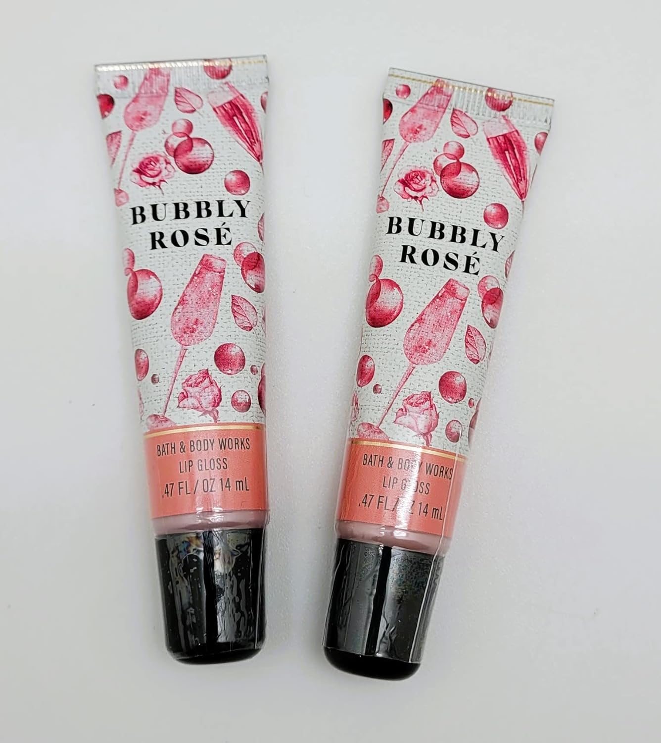 Bath & Body Works - BUBBLY ROSÉ – 2 pc Bundle - Lip Gloss, 0.47 fl.oz. each
