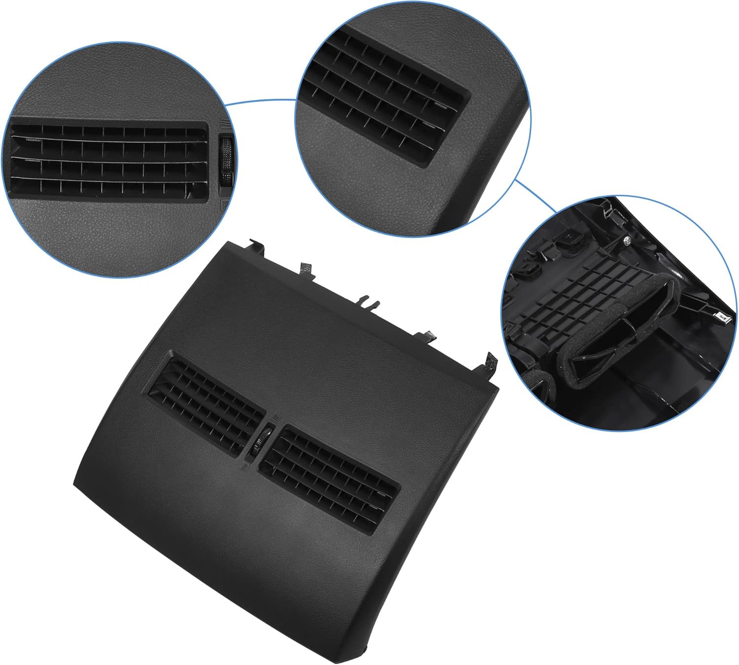 ACROPIX Car Air Vent Panel Assembly Front Center Dashboard A/C Outlet Vent Panel Fit for Nissan Tiida - Pack of 1 Black