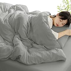 fuwawa 掛け布団カバー シングル 【洗いざらし・CICA保湿加工・極柔な肌触り】かけ布団カバー 超吸水速乾 8箇所スナップボタン ダブルファスナー 【防ダニ99.9%・エッコテックス認定・アレルギー対策】シワ加工 ピーチスキン しっとり 丸洗い SEK抗菌防臭 オールシーズン布団カバー...