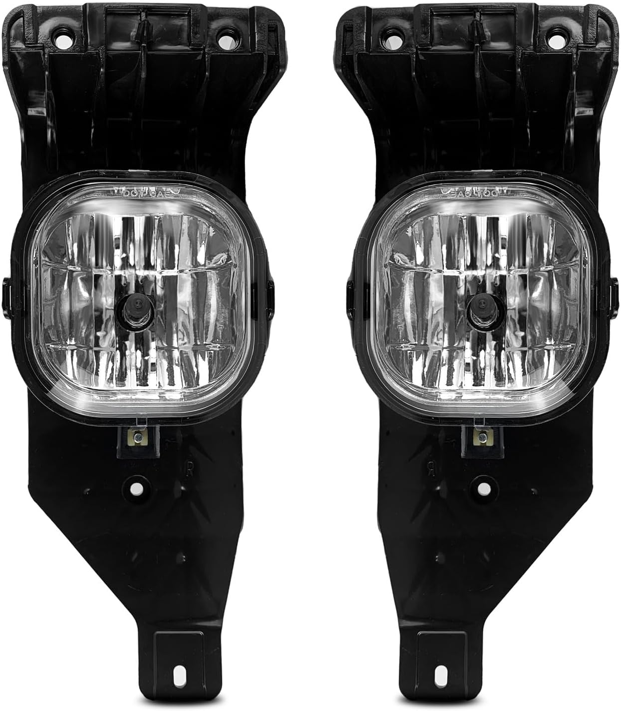 Shocklight Fog Lights fit for 2005 2006 2007 F250 F350 F450 F550 super duty & 2005 Excursion, Front Bumper Driving Fog Lamps with H10 12V 42W Halogen Bulbs- Clear Lens