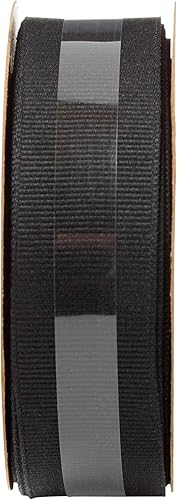 Miniatura 5 de Offray Cinta decorativa y artesanal de grogrén de 78 pulgadas de ancho, 21 pies en total, color negro