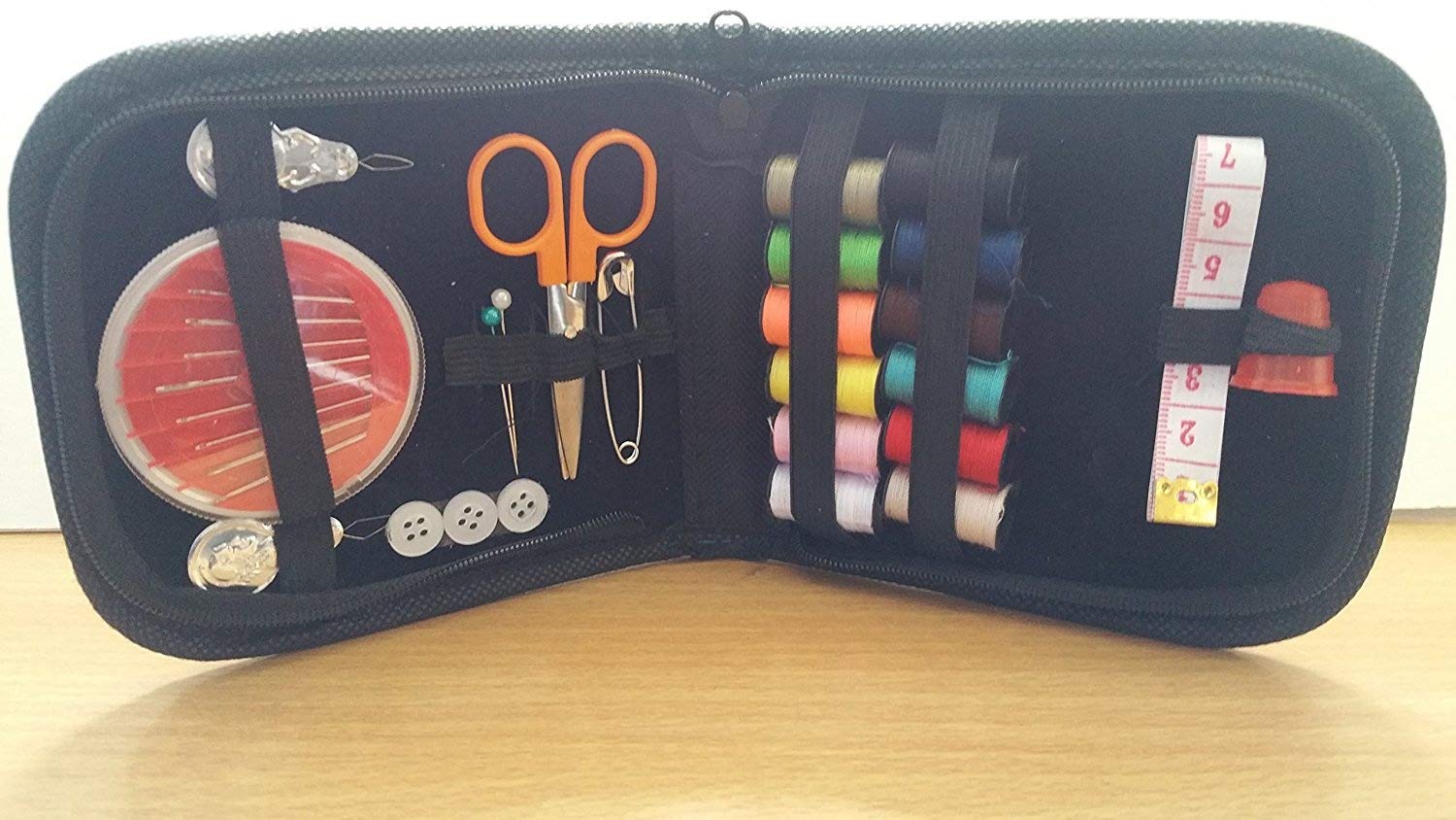 Dina Navy Travel Sewing Kit - In Zip Up Case