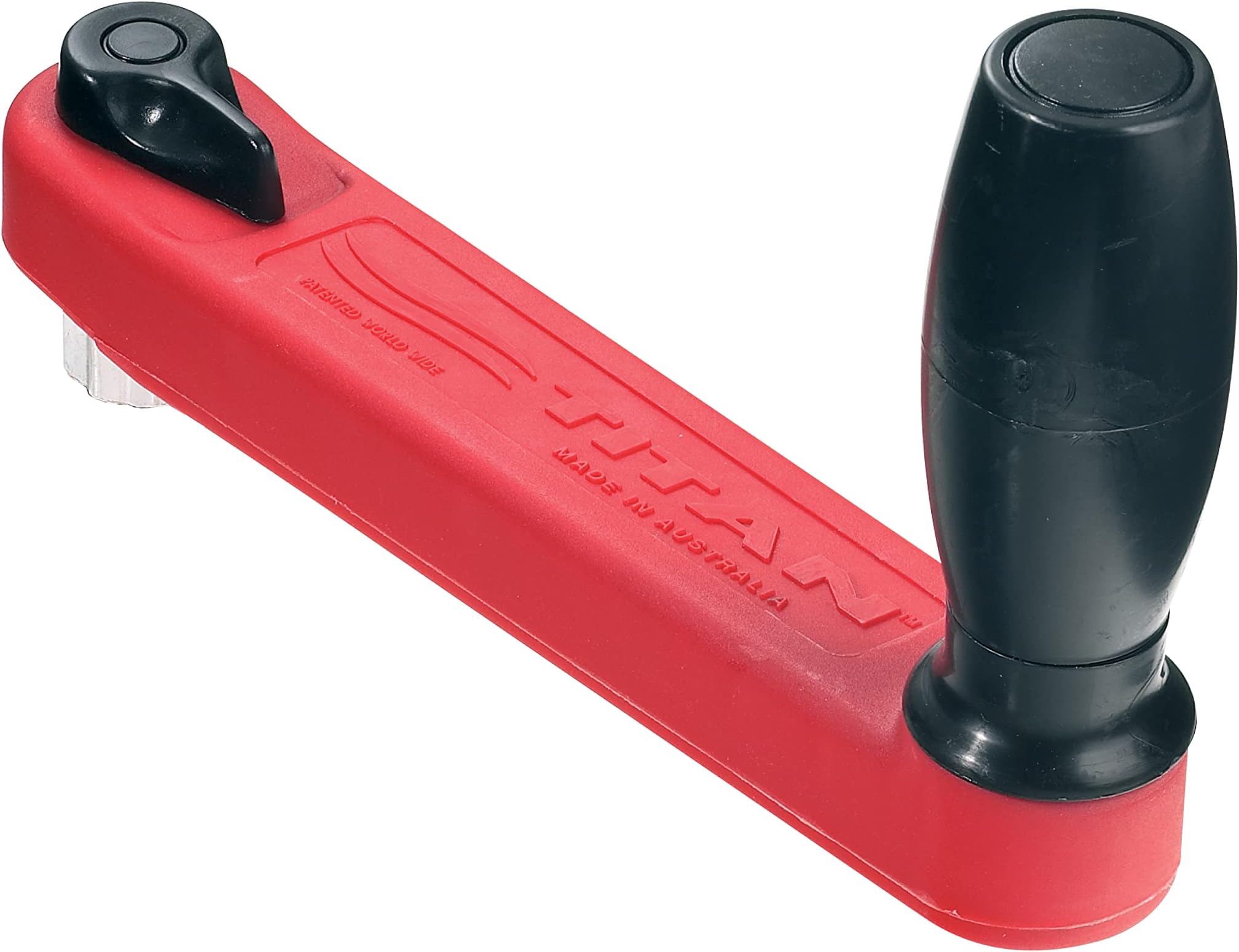 - Lewmar 8" Single Grip Winch Handle, Locking, Red with Black Grip – Lightweight, chip-Resistant gelcoat, Strong Composite Design, Glass-Filled Welded Nylon Handles for Strength