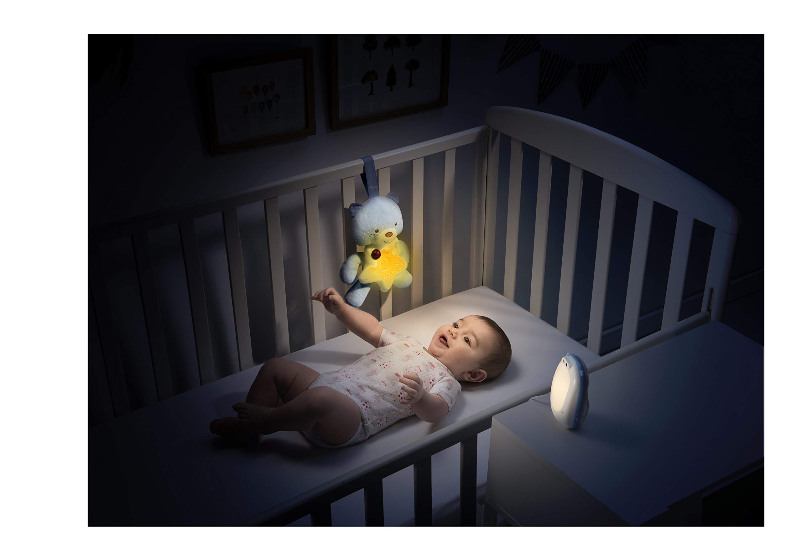 Chicco Baby Monitor Goodnight Friends Bimbo, Azzurro